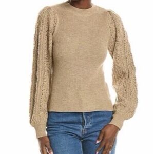 Splendid Phoebe Pointelle Sweater - Machiatto